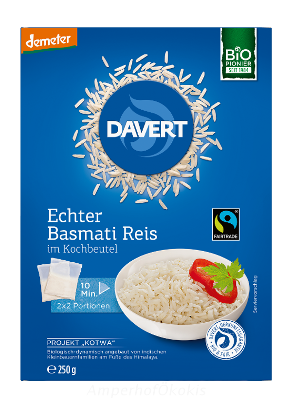 Produktfoto zu Basmati Reis weiß Kochbeutel 250 g