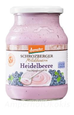Demeter Joghurt Heidelbeere 500g 3,8% Fett