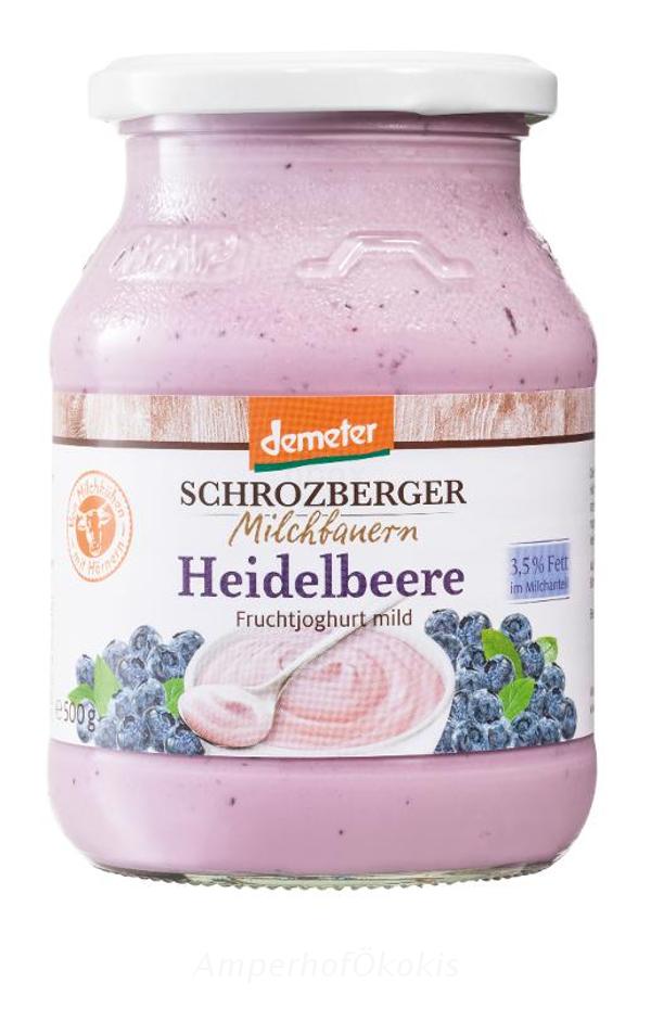 Produktfoto zu Demeter Joghurt Heidelbeere 500g 3,8% Fett