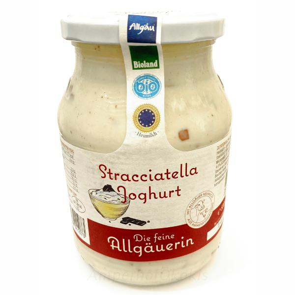 Produktfoto zu Stracciatella Joghurt 500g im Glas 3,3% Fett