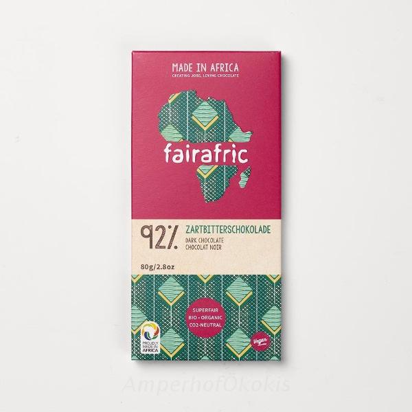 Produktfoto zu fairafric 92% Zartbitter 80 g