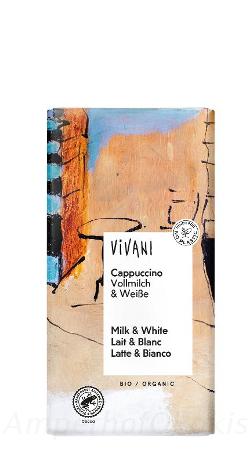 Vivani Cappuccino Vollmilch und Weiß 100 g