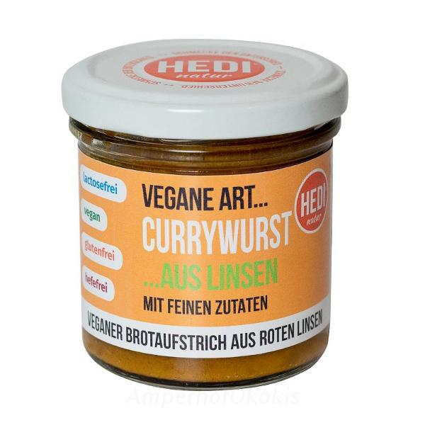 Produktfoto zu Currywurst aus Linsen vegan 140 g