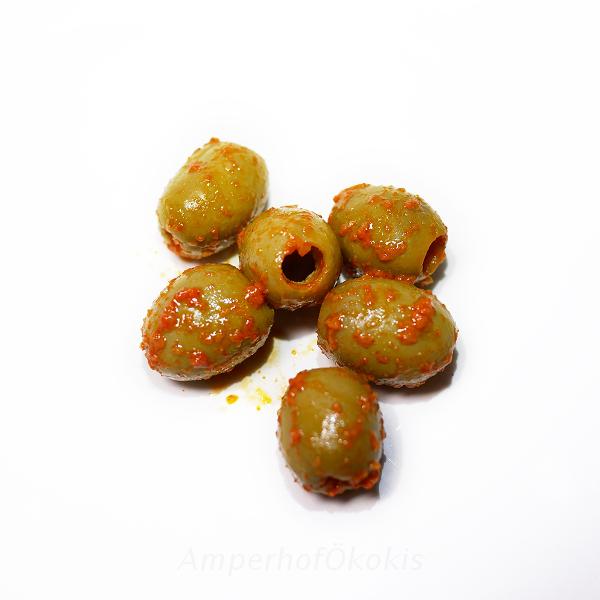 Produktfoto zu Grüne Oliven scharf ca.170g