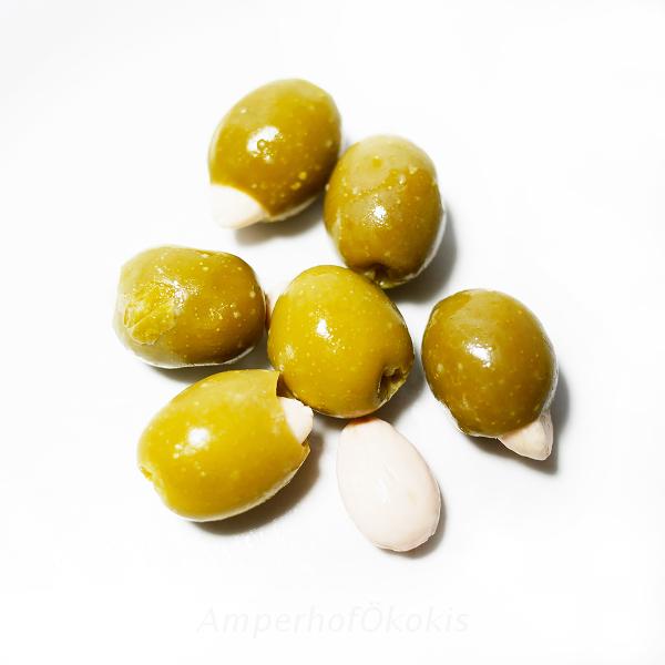 Produktfoto zu Oliven mit ganzen Mandeln gefüllt ca.170g