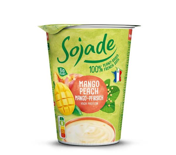 Produktfoto zu Sojade Sojajoghurt Mango Pfirsich 400g