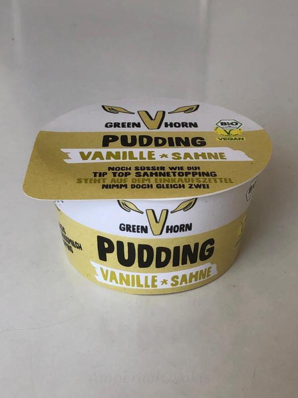 Produktfoto zu Greenhorn Pudding Vanille 120g mit Topping