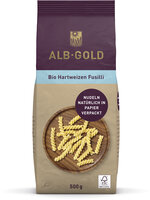 ALB-GOLD Bio Hartweizen Fusilli (Papier)