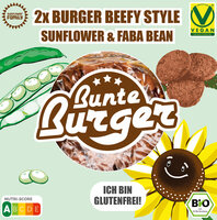 Burger Beefy Style Sunflower & Faba Bean 2x90g - Bio-veganer Bratling