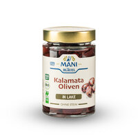 MANI Kalamata Oliven in Lake, entkernt, bio, NL Fair