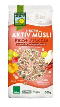 5-Korn Müsli Feine Früchte, 500g