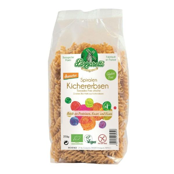 Produktfoto zu Kichererbsen Fusilli 250g, GLUTENFREI