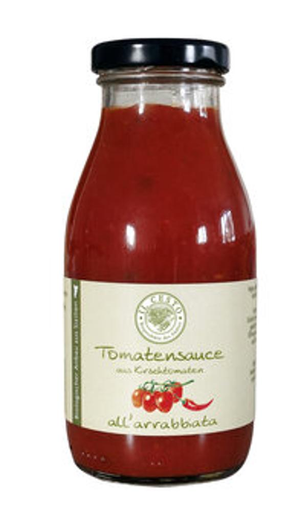 Produktfoto zu Tomatensauce Arrabiata aus Kirschtomaten, 250ml