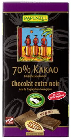 Edelbitter Schokolade 70% Kakao, 80g