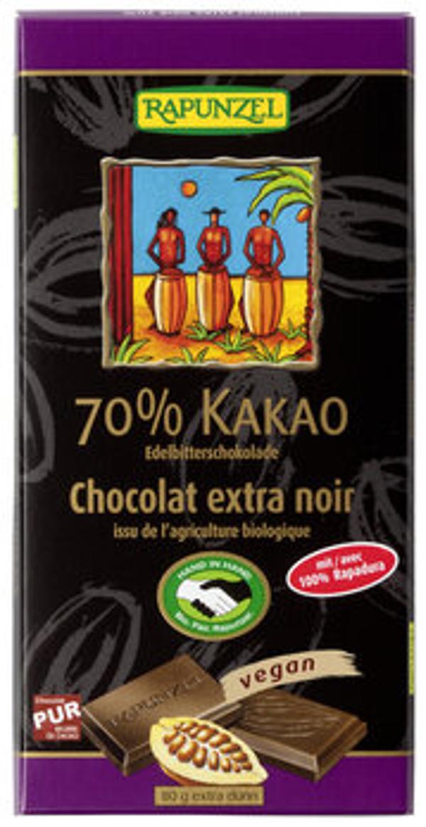 Produktfoto zu Edelbitter Schokolade 70% Kakao, 80g