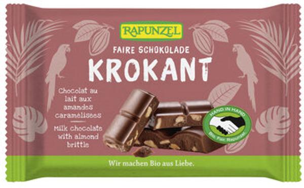 Produktfoto zu Schokolade Vollmilch-Krokant 100gr