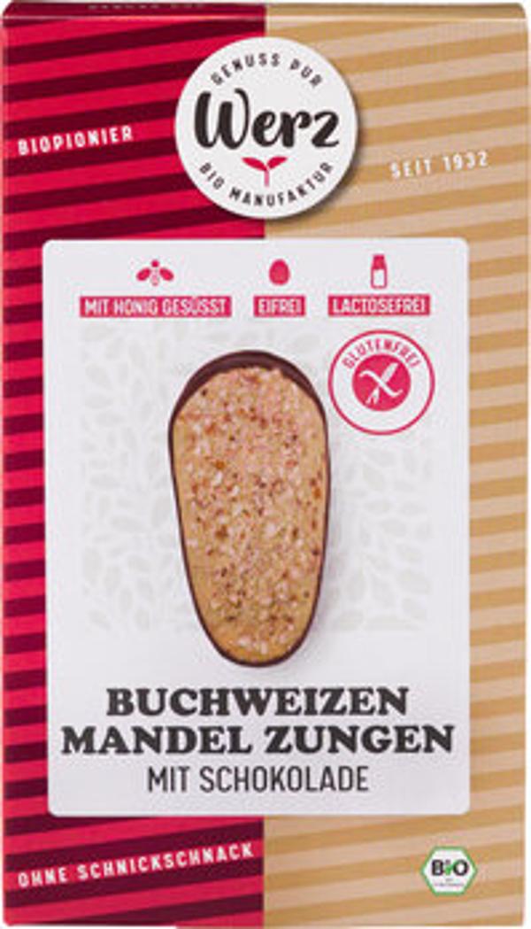 Produktfoto zu Buchweizen VK Mandel Zungen glutenfrei 150gr