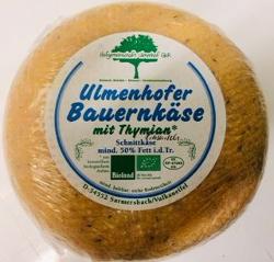 Bauernkäse mit Thymian, Knoblauch od. Bockshornklee ca. 250g Stück