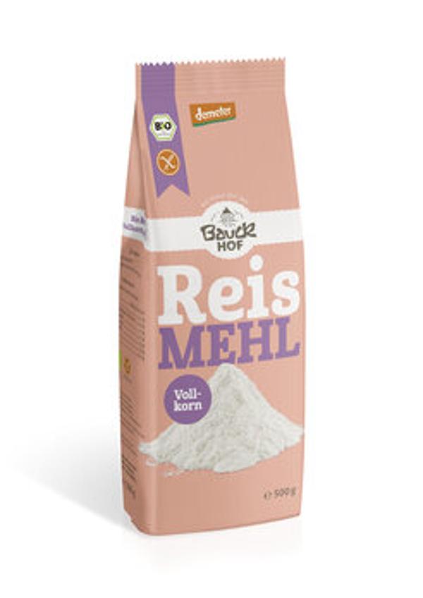Produktfoto zu Reismehl, Vollkorn glutenfrei 500gr
