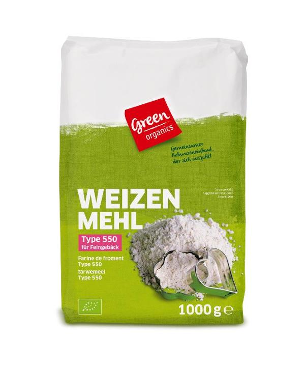 Produktfoto zu Weizenmehl 550 1kg Green