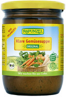 Klare Gemüsesuppe, mit Bio-Hefe