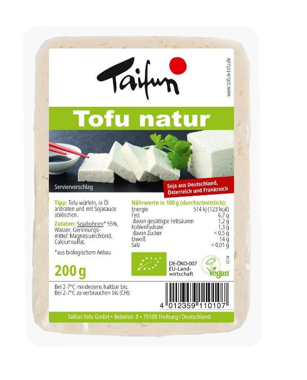 Produktfoto zu Tofu Natur 200g Taifun