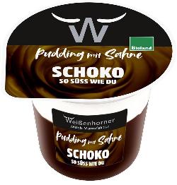 Schoko Pudding m. Sahne