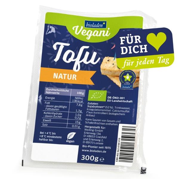 Produktfoto zu Tofu natur, 300 g