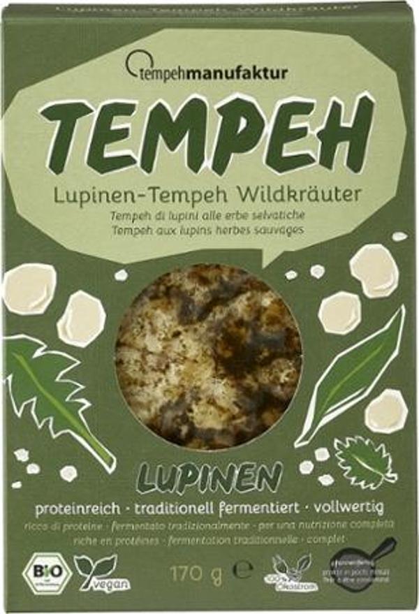 Produktfoto zu Lupinen-Tempeh mit Wildkräutern 170g