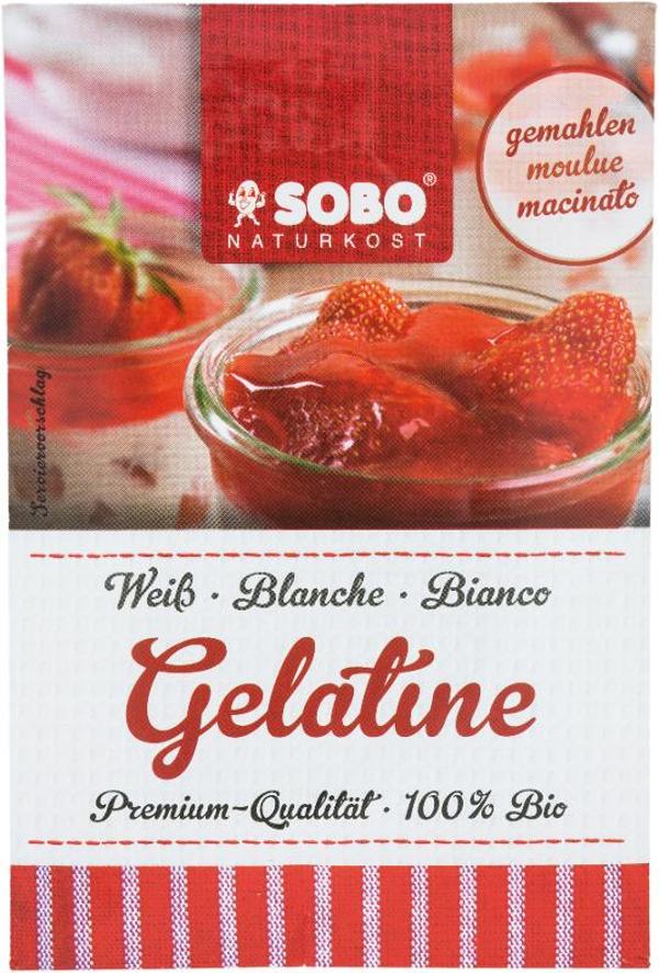 Produktfoto zu Gelatine, gemahlen, weiß 9g