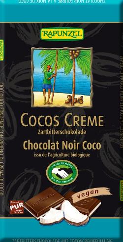 Cocos Creme Zartbitter Schokolade gefüllt HAND IN HAND 100g