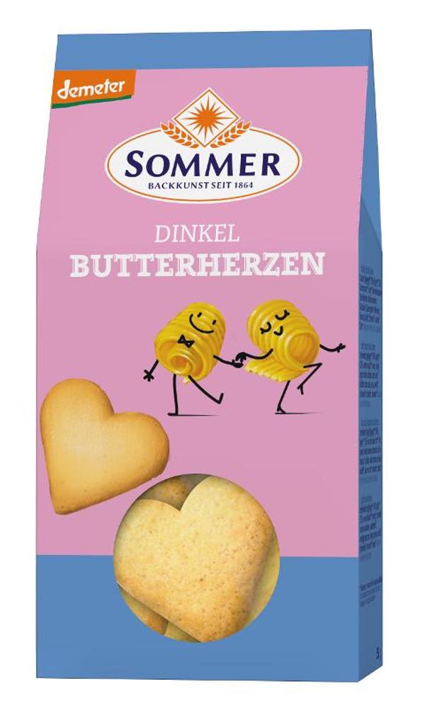 Produktfoto zu Dinkel Butter Herzen 150g