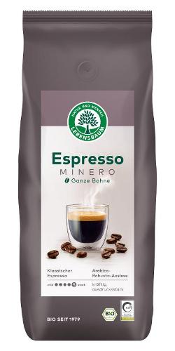 Espresso MINERO ganze Bohne 1kg von Lebensbaum