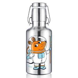 Edelstahltrinkflasche Maus  Astronaut