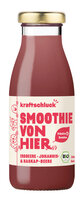 kraftschluck, roter Smoothie, ERDBEERE, JOHANNIS- & HASKAPBEERE, bio, 0,25 l