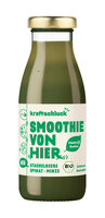 kraftschluck, grüner Smoothie, STACHELBEERE, SPINAT, MINZE, bio, 0,25 l