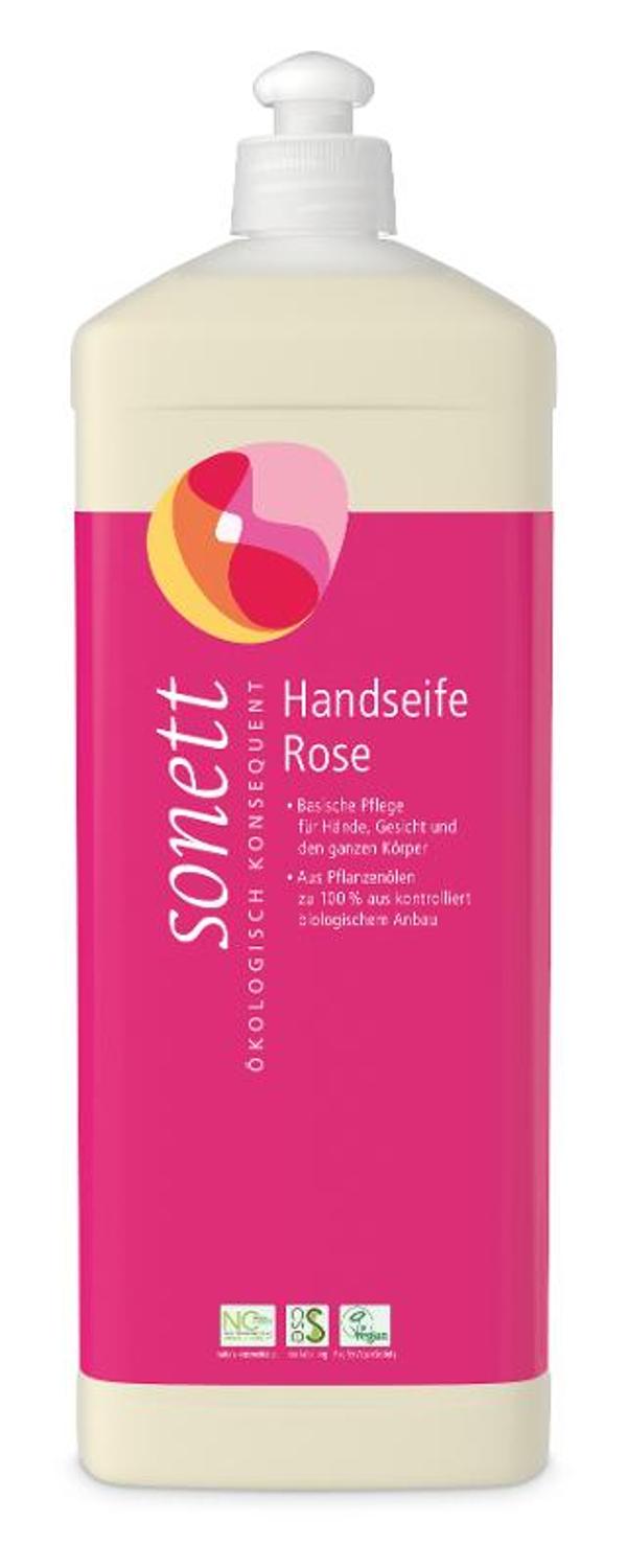Produktfoto zu Nachfülltube Flüssighandseife Rose 1 Liter