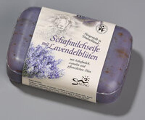 Produktfoto zu Schafmilch-Seife mit Lavendelblüten 100g