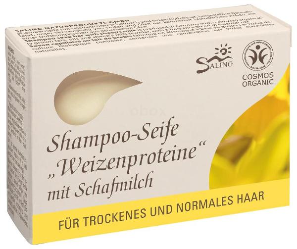 Produktfoto zu Feste Shampoo-Seife "Weizenproteine" mit Schafmilch 125g
