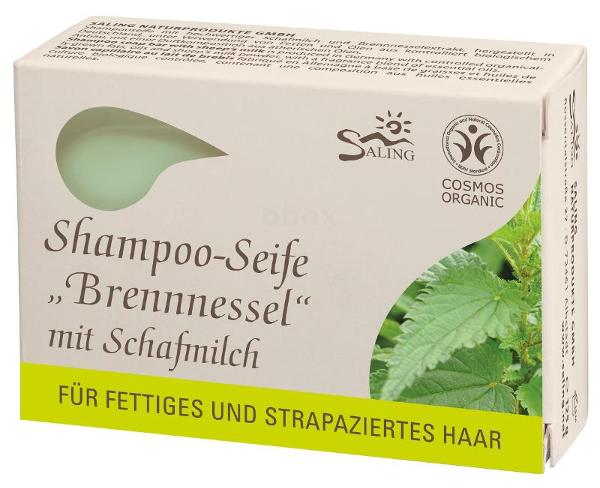 Produktfoto zu Feste Shampoo Seife "Brennnessel" mit Schafmilch 125g
