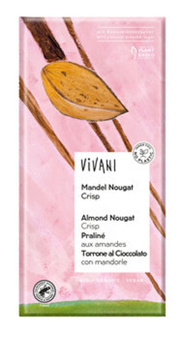 Produktfoto zu Schokolade Mandel Nougat Crisp