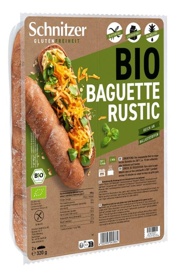 Produktfoto zu Aufback-Baguette rustikal glutenfrei 320g