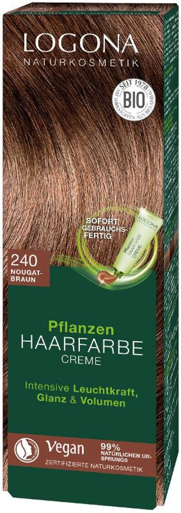 Produktfoto zu Pflanzen Haarfarbe 240 nougatbraun 150ml