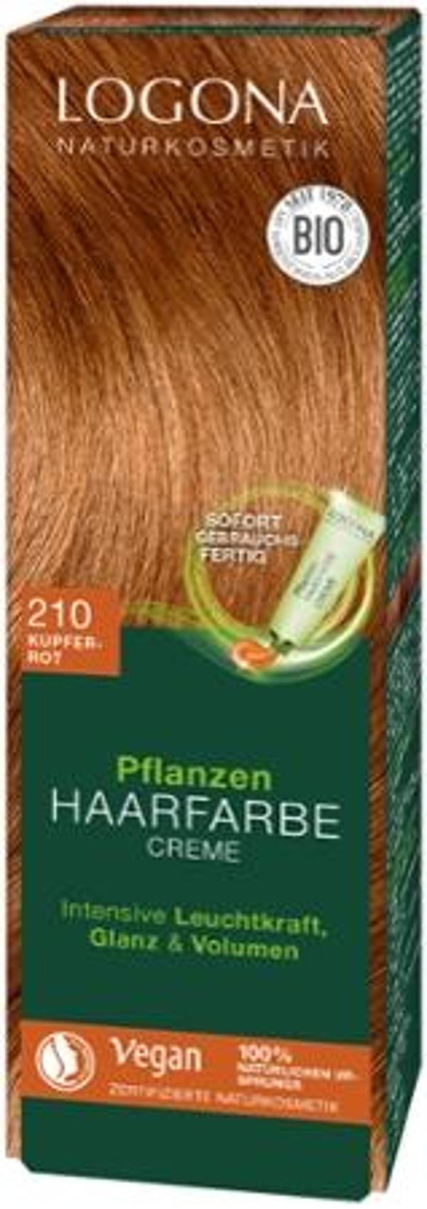 Produktfoto zu Pflanzen Haarfarbe Creme 210 kupferrot