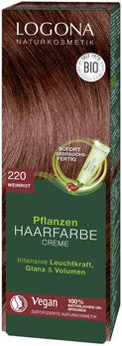 Pflanzen Haarfarbe Creme 220 weinrot 150ml