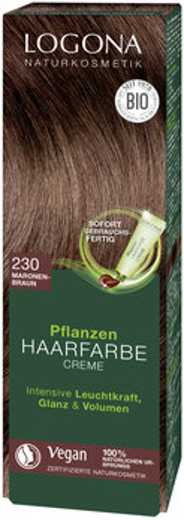 Produktfoto zu Pflanzen Haarfarbe Creme 230 maronenbraun 150ml