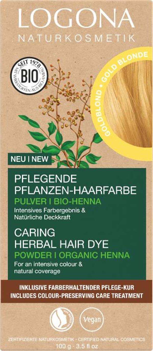 Produktfoto zu Pflanzen Haarfarbe Pulver Goldblond 100g