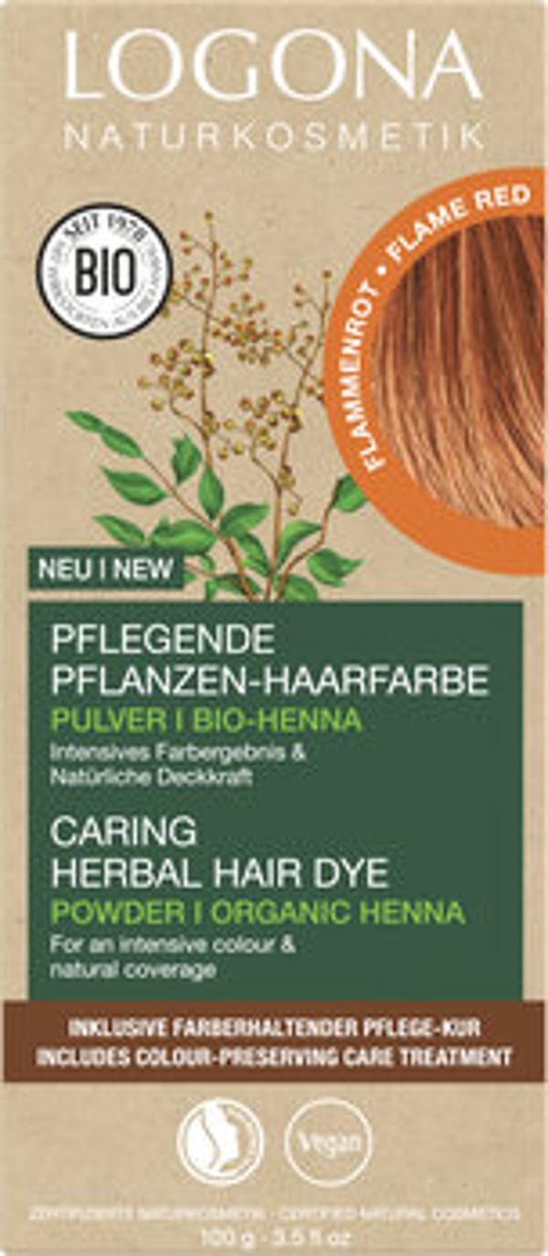 Produktfoto zu Pflanzen Haarfarbe Pulver Flammenrot 100g