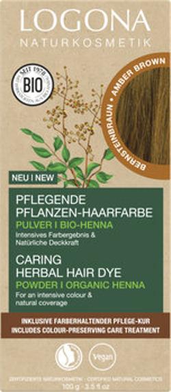 Pflanzen Haarfarbe Pulver Bernsteinbraun 100g