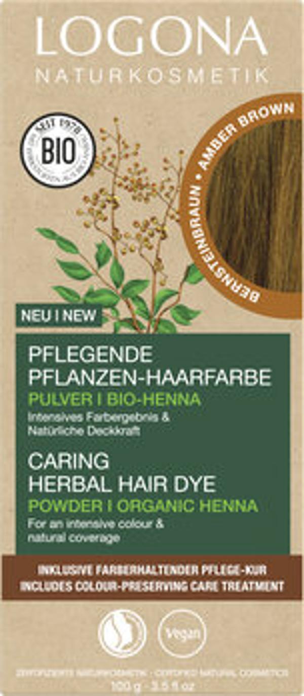 Produktfoto zu Pflanzen Haarfarbe Pulver Bernsteinbraun 100g